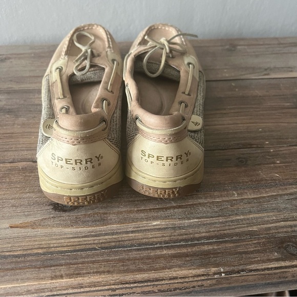 Sperry Tan Top Slider Boat Shoes Size 9 - Picture 4 of 10